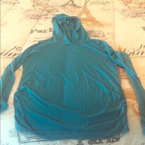 Super Soft turquoise cotton hoodie